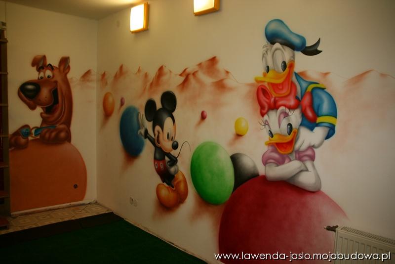 inspiracje - malowane motywy na ścianach w pokoju dziecka