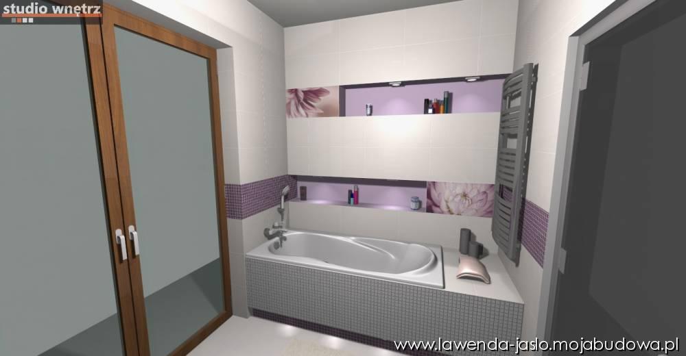 Paradyż - Sorenta, Sorro - projekt Lawenda, łazienka przy sypialni